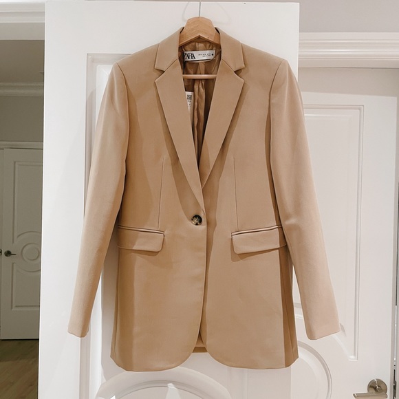 Fitted Blazer Taupe Brown - Picture 6 of 9